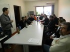 Italianos em reunião sobre Rede Leite no Escritório Regional da Emater RS-Ascar Foto Cleuza Brutti