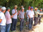 Gilmar Cavalini em dia de campo na propriedade dele.